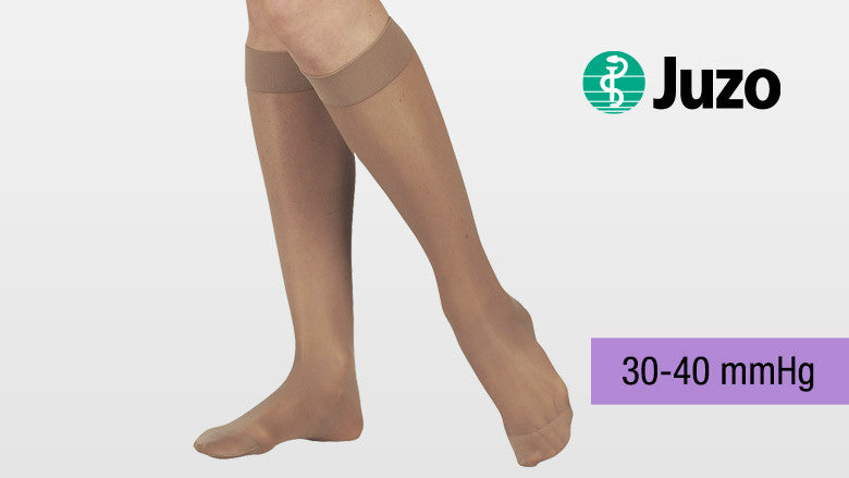 Juzo Naturally Sheer Knee 30-40 mmHg