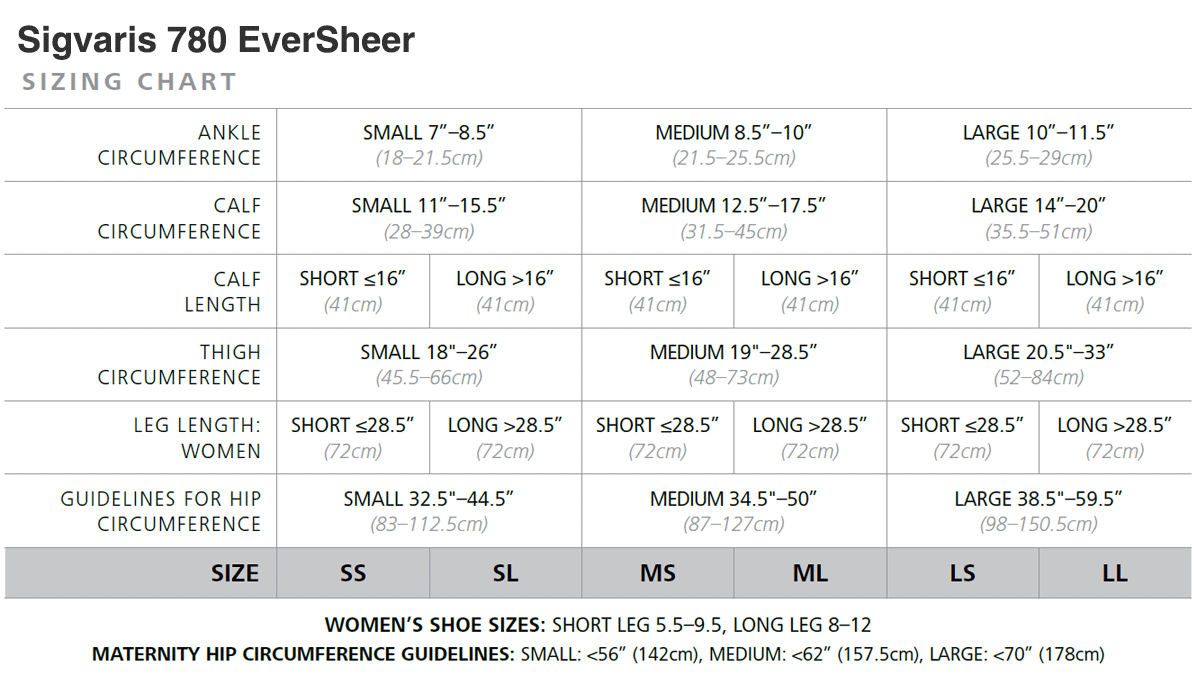 Sigvaris EverSheer Knee 15-20 mmHg