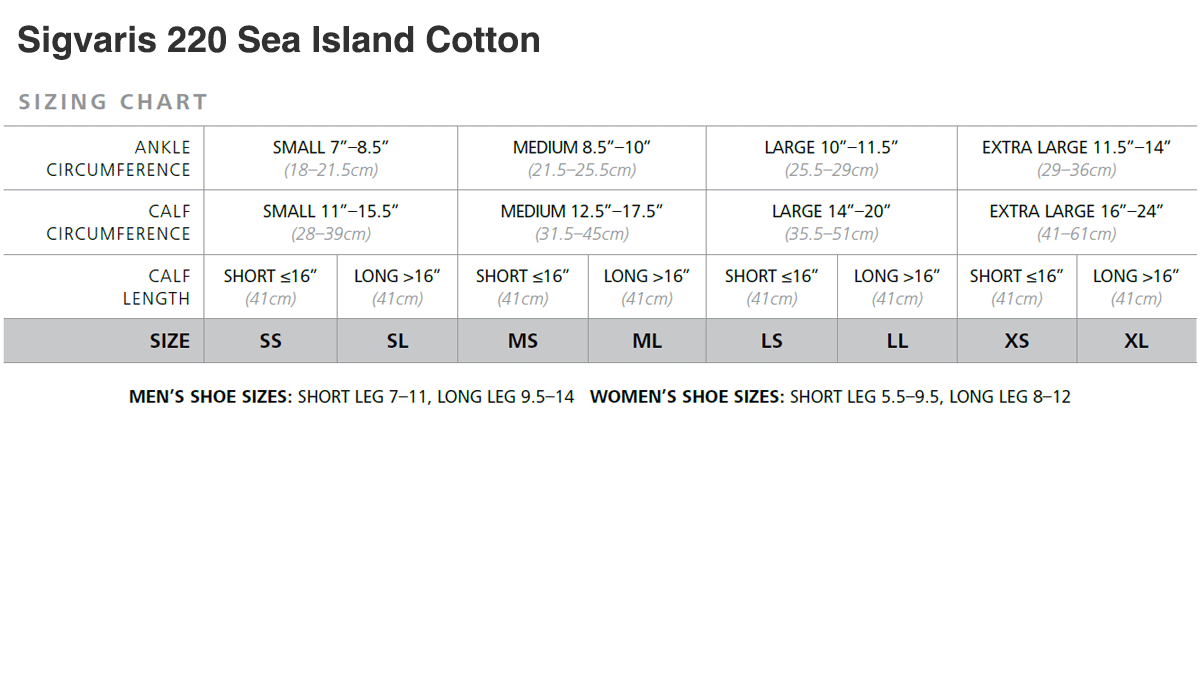 Sigvaris Sea Island Cotton Knee 20-30 mmHg
