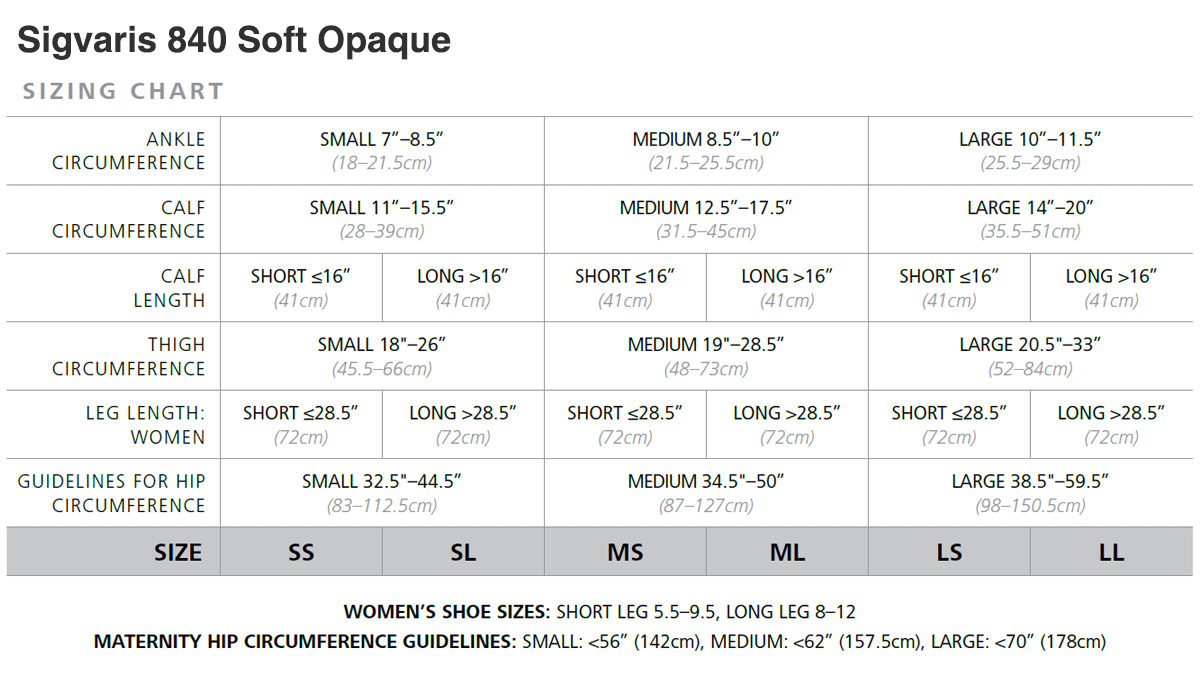 Sigvaris Soft Opaque Knee 15-20 mmHg