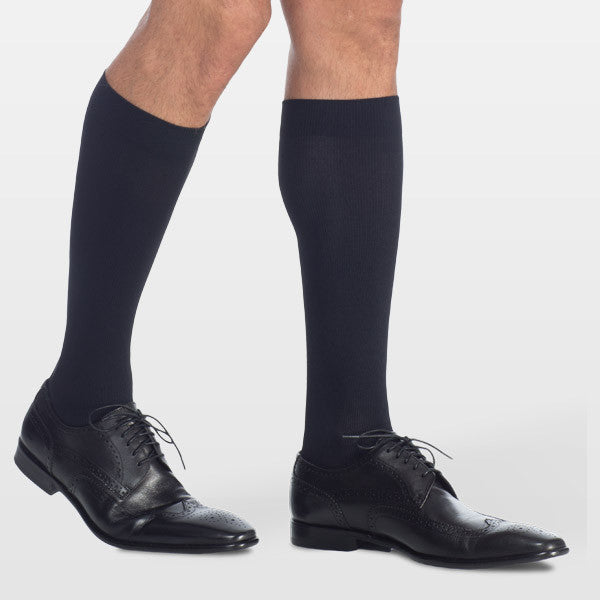 Sigvaris Midtown Microfiber Compression Socks 30-40 MmHg | Men's Closed Toe Knee High Support Socks