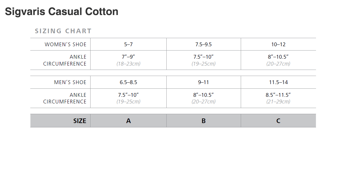 Sigvaris Casual Cotton Knee 15-20 mmHg