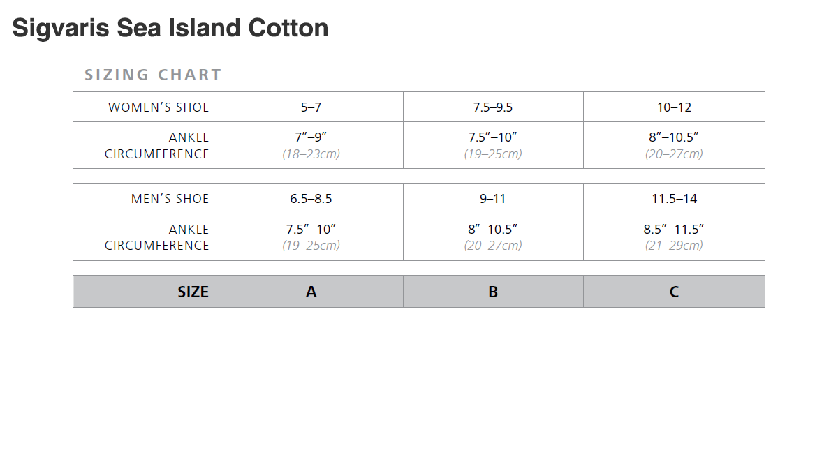 Sigvaris Sea Island Cotton Knee 15-20 mmHg
